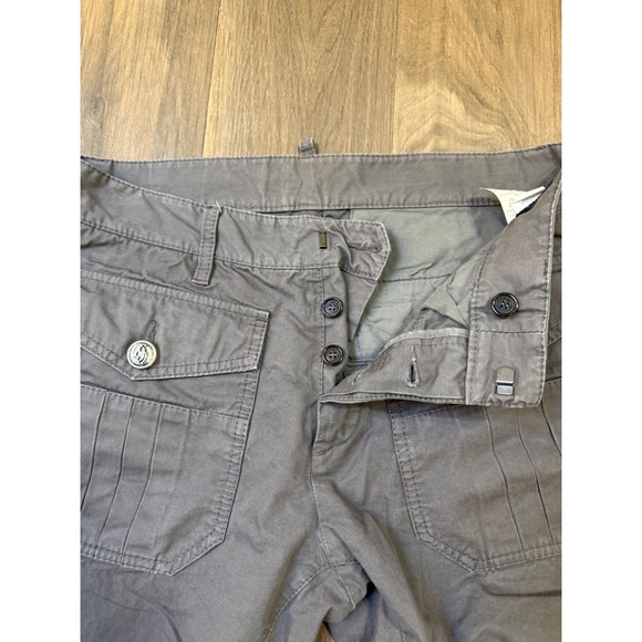 Dsquared2 2011 Gray Cargo Pants IT 46/US 10 Made in Italy Flap Pockets Luxury‎ - Picture 4 of 10